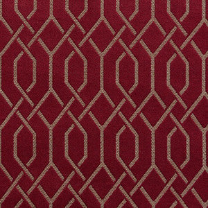 Charlotte Fabric D182 Merlot Lattice