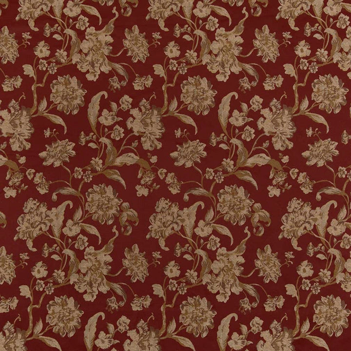 D1840 Currant Cecile by Charlotte Designer Fabric Vintage Elegance 100% Woven Polyester Asia Exceeds 120,000 Wyzenbeek Rubs (Heavy Duty) </p><p>Repeat: Horizontal: 14.5" x Vertical: 24.5" 54 Inches - Swanky Fabrics -