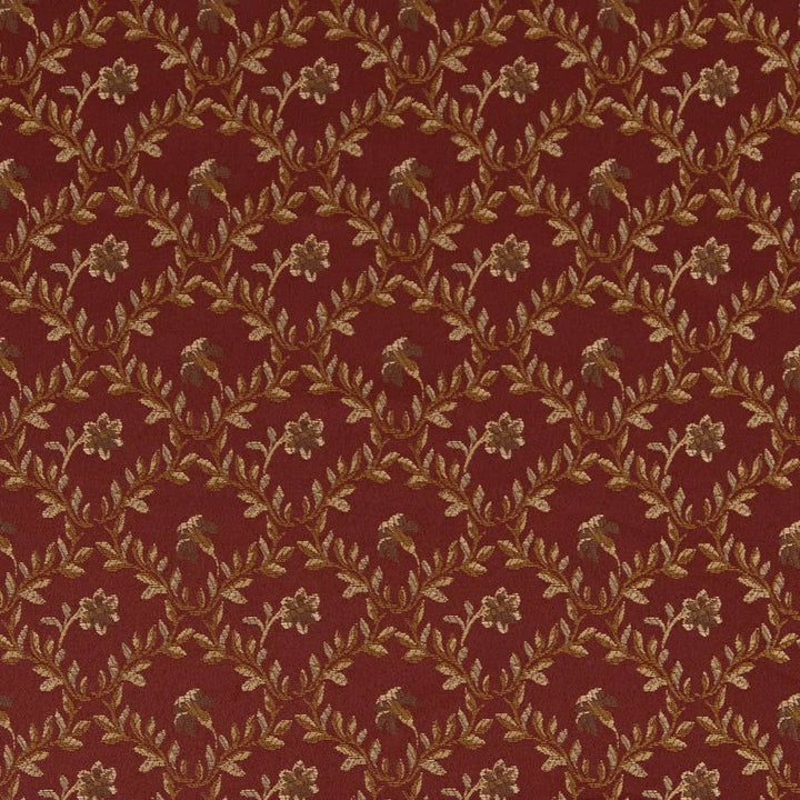 D1846 Currant Juliet by Charlotte Designer Fabric Vintage Elegance 100% Woven Polyester Asia Exceeds 120,000 Wyzenbeek Rubs (Heavy Duty) </p><p>Repeat: Horizontal: 4" x Vertical: 3.25" 54 Inches - Swanky Fabrics -