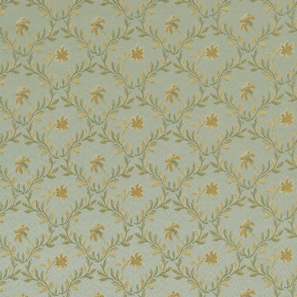 D1850 Mist Juliet by Charlotte Designer Fabric Vintage Elegance 100% Woven Polyester Asia Exceeds 120,000 Wyzenbeek Rubs (Heavy Duty) </p><p>Repeat: Horizontal: 4" x Vertical: 3.25" 54 Inches - Swanky Fabrics -