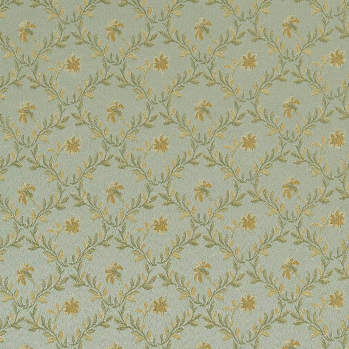 D1850 Mist Juliet by Charlotte Designer Fabric Vintage Elegance 100% Woven Polyester Asia Exceeds 120,000 Wyzenbeek Rubs (Heavy Duty) </p><p>Repeat: Horizontal: 4" x Vertical: 3.25" 54 Inches - Swanky Fabrics -