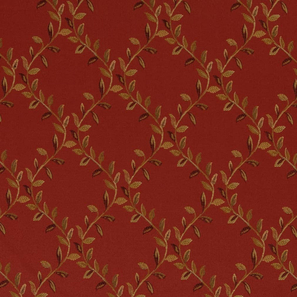 D1851 Sienna Ella by Charlotte Designer Fabric Vintage Elegance 100% Woven Polyester Asia Exceeds 120,000 Wyzenbeek Rubs (Heavy Duty) </p><p>Repeat: Horizontal: 5" x Vertical: 5.5" 54 Inches - Swanky Fabrics -