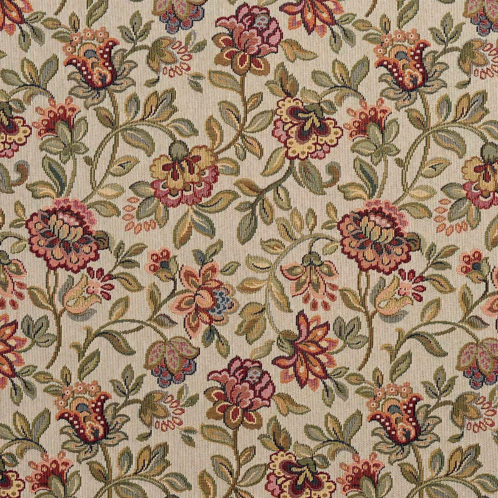 D2040 Spring by Charlotte Designer Fabric Tapestry Classics II 55% Polyester, 45% Cotton Canada Exceeds 80,000 Wyzenbeek Rubs (Heavy Duty) </p><p>Repeat: Horizontal: 12" x Vertical: 14" 54 Inches - Swanky Fabrics -