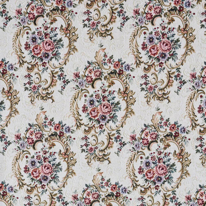 D2064 Ivory by Charlotte Designer Fabric Tapestry Classics II 60% Polyester, 40% Cotton Asia Exceeds 30,000 Wyzenbeek Rubs (Heavy Duty) </p><p>Repeat: Horizontal: 14" x Vertical: 14" 54 Inches - Swanky Fabrics -