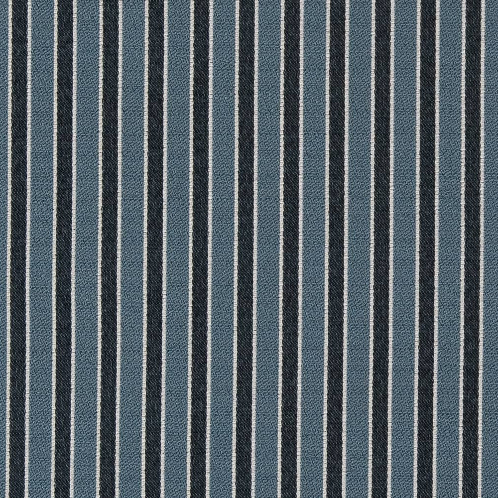 D2133 River Stripe by Charlotte Designer Fabric Small Scale Patterns 100% Woven Polyester Asia Exceeds 100,000 Wyzenbeek Rubs (Heavy Duty) </p><p>Repeat: Horizontal: 1" 54 Inches - Swanky Fabrics -