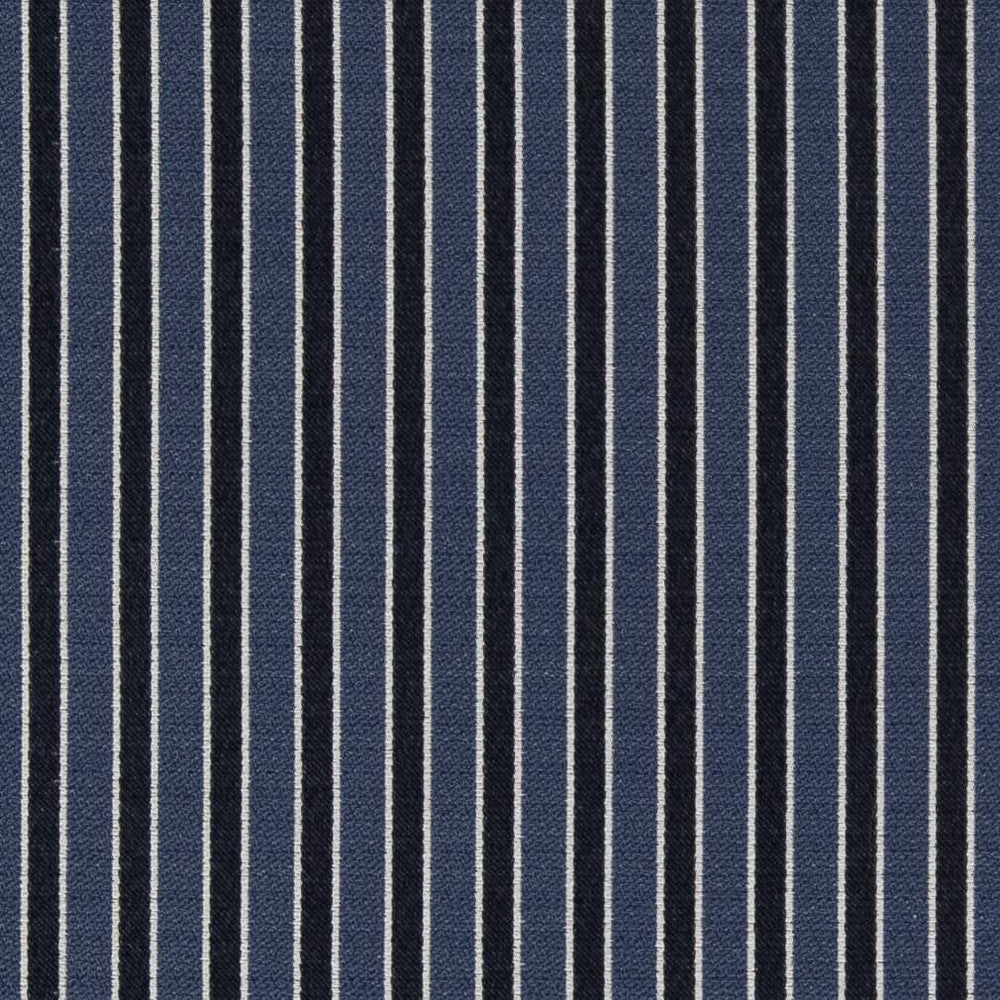 D2134 Wedgewood Stripe by Charlotte Designer Fabric Small Scale Patterns 100% Woven Polyester Asia Exceeds 100,000 Wyzenbeek Rubs (Heavy Duty) </p><p>Repeat: Horizontal: 1" 54 Inches - Swanky Fabrics -
