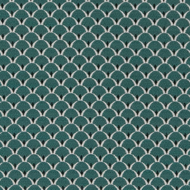 D2147 Jade Scales by Charlotte Designer Fabric Small Scale Patterns 100% Woven Polyester Asia Exceeds 100,000 Wyzenbeek Rubs (Heavy Duty) </p><p>Repeat: Horizontal: 1" x Vertical: 1" 54 Inches - Swanky Fabrics -