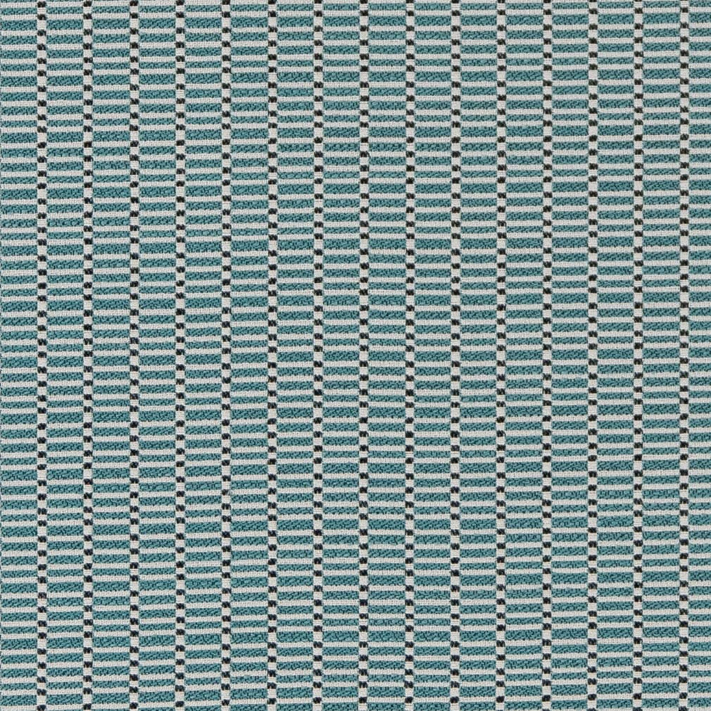 D2159 Aqua Stack by Charlotte Designer Fabric Small Scale Patterns 100% Woven Polyester Asia Exceeds 100,000 Wyzenbeek Rubs (Heavy Duty) </p><p>Repeat: Horizontal: .75" x Vertical: 1" 54 Inches - Swanky Fabrics -