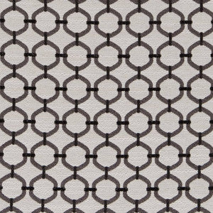 Charlotte Fabric D2170 Charcoal Lattice