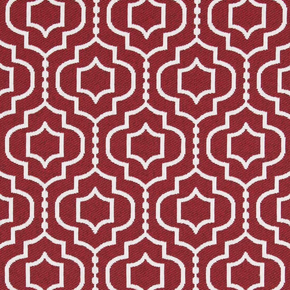 D2566 Crimson by Charlotte Designer Fabric Veranda 100% Polypropylene USA Exceeds 60,000 Wyzenbeek Rubs </p><p>Repeat: Horizontal 5" x Vertical 7" 54 Inches - Swanky Fabrics -