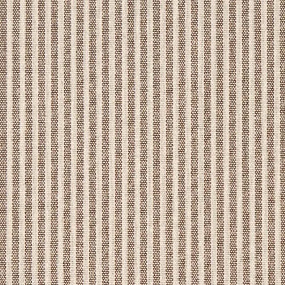 D2585 Ticking Cafe by Charlotte Designer Fabric Classic Wovens 51% Cotton, 49% Recycled Polyester USA Exceeds 80,000 Wyzenbeek Rubs </p><p>Repeat: Horizontal .5" 54 Inches - Swanky Fabrics -