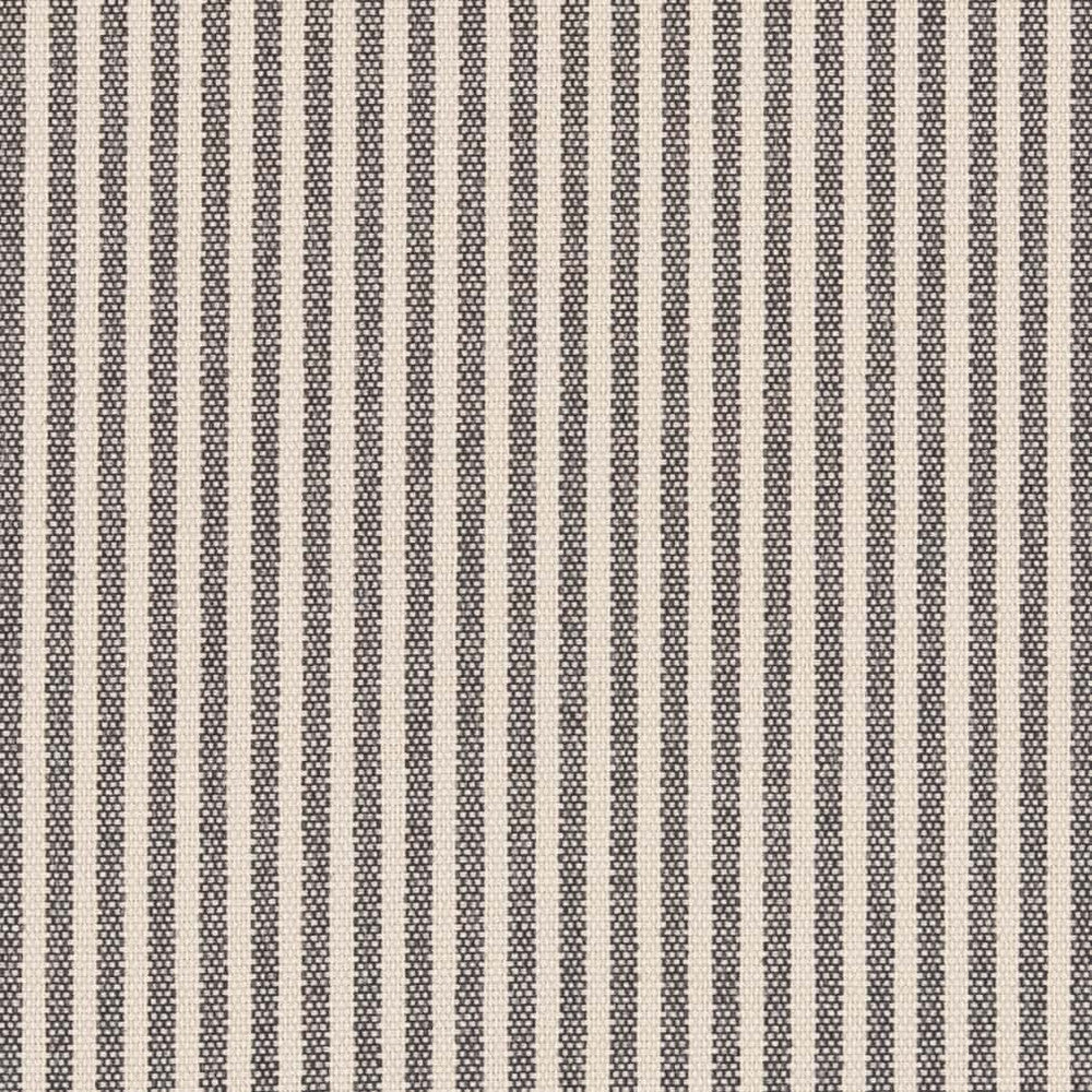 D2586 Ticking Coal by Charlotte Designer Fabric Classic Wovens 51% Cotton, 49% Recycled Polyester USA Exceeds 80,000 Wyzenbeek Rubs </p><p>Repeat: Horizontal .5" 54 Inches - Swanky Fabrics -