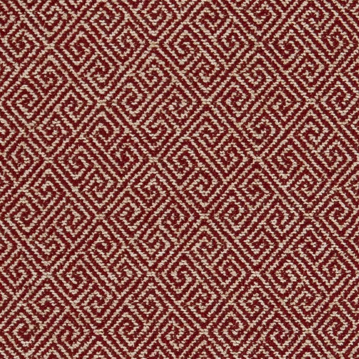 D2615 Greek Key Crimson by Charlotte Designer Fabric Classic Wovens 64% Polyester, 36% Acrylic USA Exceeds 100,000 Wyzenbeek Rubs </p><p>Repeat: Horizontal 3" x Vertical 3" 54 Inches - Swanky Fabrics -