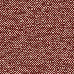 Charlotte Fabric D2615 Greek Key Crimson