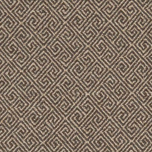 Charlotte Fabric D2619 Greek Key Walnut