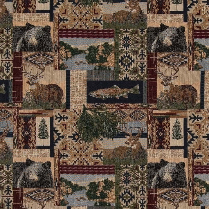 D2660 Nature Navy by Charlotte Designer Fabric Novelty Tapestry 55% Cotton, 45% Polyester Asia Exceeds 30,000 Wyzenbeek Rubs </p><p>Repeat: Horizontal 14" x Vertical 14" 54 Inches - Swanky Fabrics -