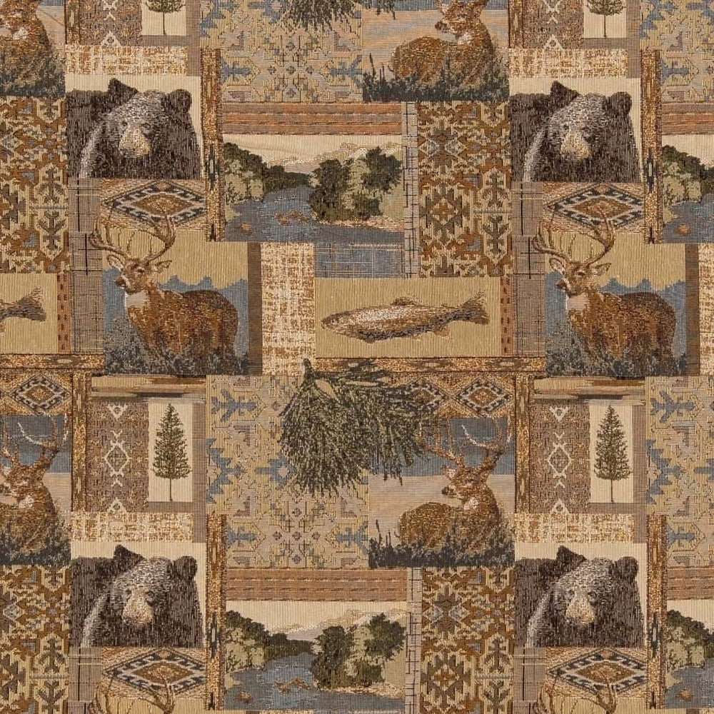 D2661 Nature Beige by Charlotte Designer Fabric Novelty Tapestry 55% Cotton, 45% Polyester Asia Exceeds 30,000 Wyzenbeek Rubs </p><p>Repeat: Horizontal 14" x Vertical 14" 54 Inches - Swanky Fabrics -