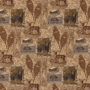 Charlotte Fabric D2671 Cabin Pine