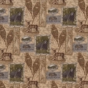 Charlotte Fabric D2672 Cabin Honey