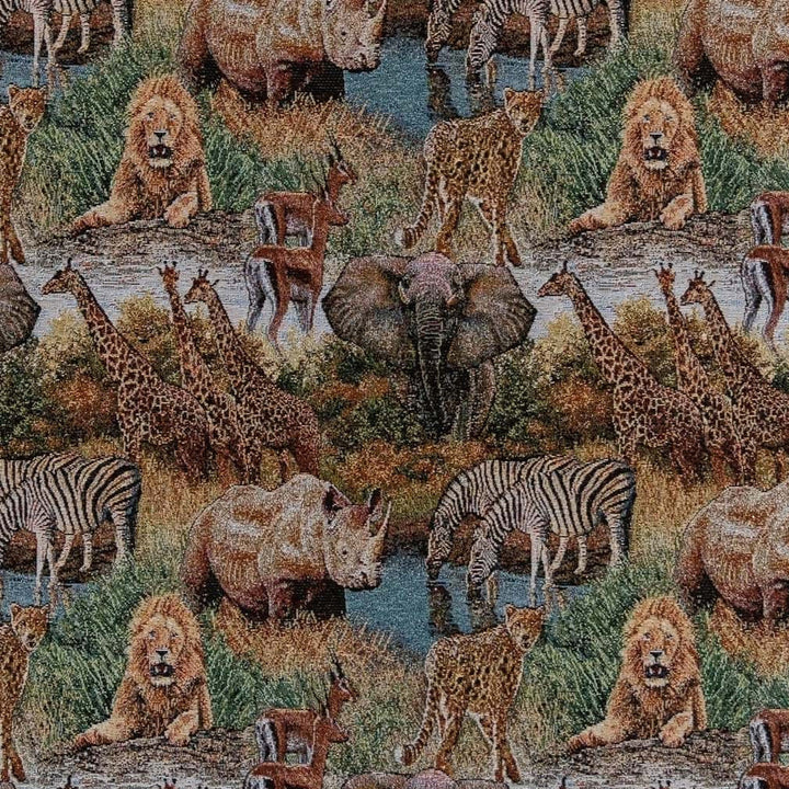 D2678 Wild by Charlotte Designer Fabric Novelty Tapestry 62% Cotton, 38% Polyester USA Exceeds 100,000 Wyzenbeek Rubs </p><p>Repeat: Horizontal 14" x Vertical 14.5" 54 Inches - Swanky Fabrics -