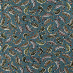 Charlotte Fabric D2679 Fishing Aqua