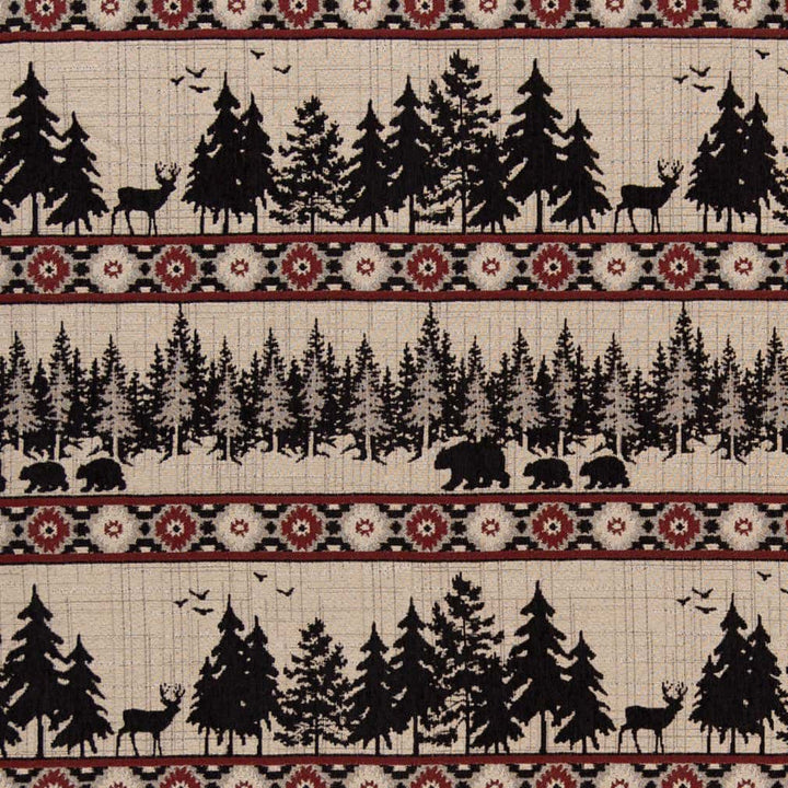 D2692 Forest Crimson by Charlotte Designer Fabric Novelty Tapestry 55% Polyester, 45% Viscose Asia Exceeds 110,000 Wyzenbeek Rubs </p><p>Repeat: Horizontal 14" x Vertical 13.75" 54 Inches - Swanky Fabrics -