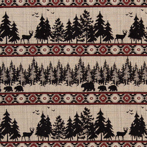 Charlotte Fabric D2692 Forest Crimson
