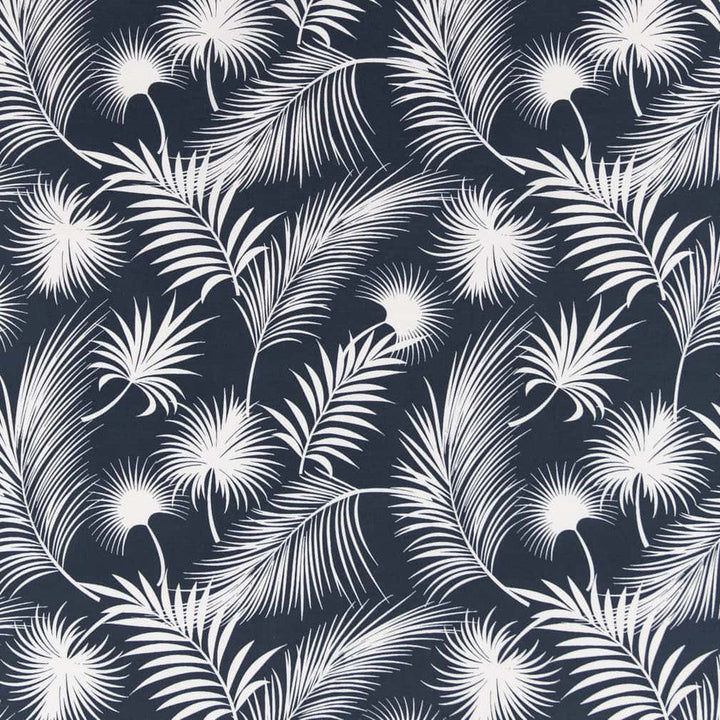 D2751 Navy by Charlotte Designer Fabric Patio Prints II 100% Spun Polyester Asia Exceeds 60,000 Wyzenbeek Rubs </p><p>Repeat: Horizontal 18" x Vertical 18" 54 Inches - Swanky Fabrics -