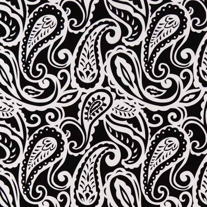 D2759 Raven by Charlotte Designer Fabric Patio Prints II 100% Spun Polyester Asia Exceeds 60,000 Wyzenbeek Rubs </p><p>Repeat: Horizontal 13.5" x Vertical 13.5" 54 Inches - Swanky Fabrics -