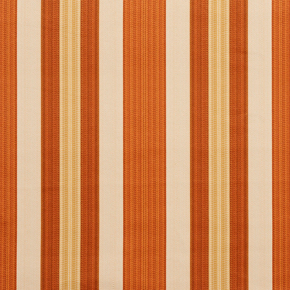 D304 Amber Noble Stripe by Charlotte Designer Fabric Old World Classics 70% Polyester, 30% Cotton Spain Exceeds 30,000 Wyzenbeek Rubs (Heavy Duty) Horizontal: 7" 54 Inches - Swanky Fabrics -