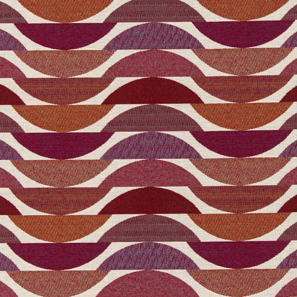D3063 Sangria by Charlotte Designer Fabric Cityscapes II 57% Polyester, 43% Cotton Made In USA Exceeds 66,000 Wyzenbeek Rubs (Heavy Duty) </p><p>Repeat: Horizontal 10" x Vertical 6" 54 Inches - Swanky Fabrics -