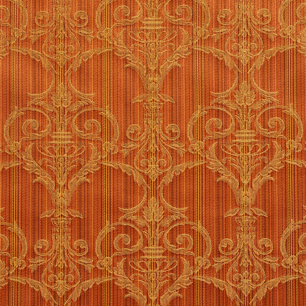 D309 Amber Victorian by Charlotte Designer Fabric Old World Classics 70% Polyester, 30% Cotton Spain Exceeds 30,000 Wyzenbeek Rubs (Heavy Duty) </p><p>Repeat: Horizontal: 7" x Vertical: 9" 54 Inches - Swanky Fabrics -