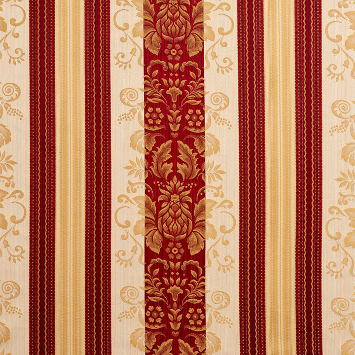 D317 Ruby Vintage by Charlotte Designer Fabric Old World Classics 70% Polyester, 30% Cotton Spain Exceeds 30,000 Wyzenbeek Rubs (Heavy Duty) Horizontal: 14" x Vertical: 13" 54 Inches - Swanky Fabrics -