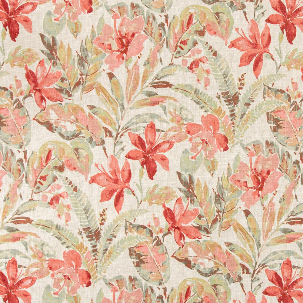 D3310 Punch by Charlotte Designer Fabric Linen Prints 91% Polyester, 9% Linen Asia Exceeds 100,000 Wyzenbeek Rubs (Heavy Duty) </p><p>Repeat: Horizontal 28" x Vertical 27.5" 54 Inches - Swanky Fabrics -