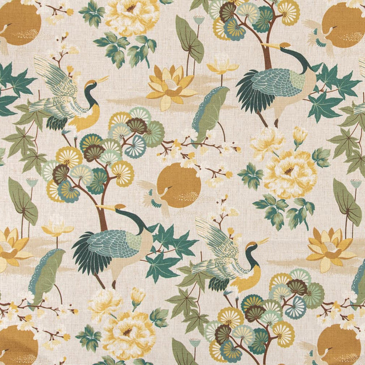 D3317 Sage by Charlotte Designer Fabric Linen Prints 91% Polyester, 9% Linen Asia Exceeds 100,000 Wyzenbeek Rubs (Heavy Duty) </p><p>Repeat: Horizontal 28" x Vertical 27.5" 54 Inches - Swanky Fabrics -