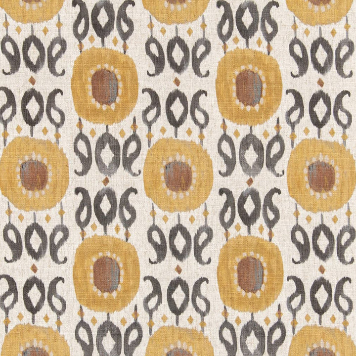 D3321 Saffron by Charlotte Designer Fabric Linen Prints 91% Polyester, 9% Linen Asia Exceeds 100,000 Wyzenbeek Rubs (Heavy Duty) </p><p>Repeat: Horizontal 9" x Vertical 11.5" 54 Inches - Swanky Fabrics -