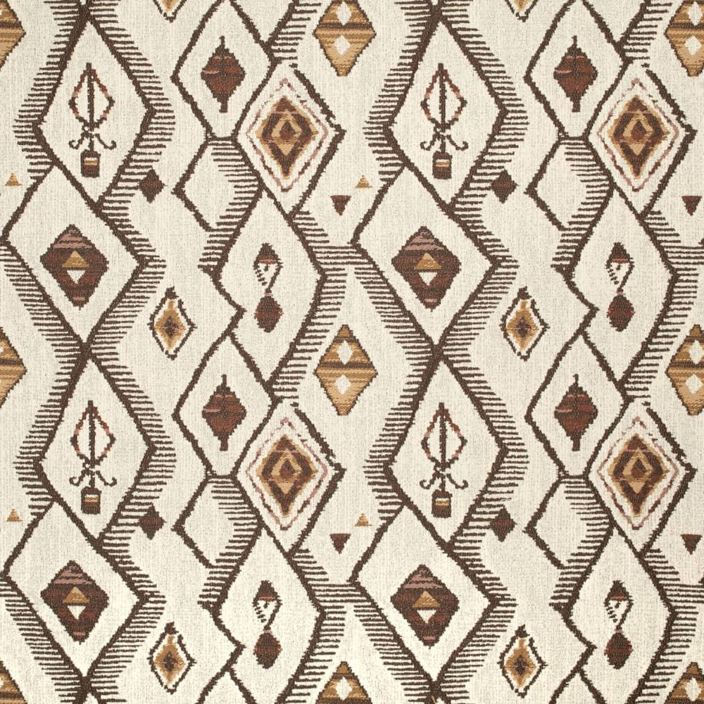 D4126 by Charlotte Designer Fabric Cultural Motifs 100% Polyester Asia Exceeds 80,000 Wyzenbeek Rubs (Heavy Duty) Horizontal 14" x Vertical 14.5" 54 Inches - Swanky Fabrics -