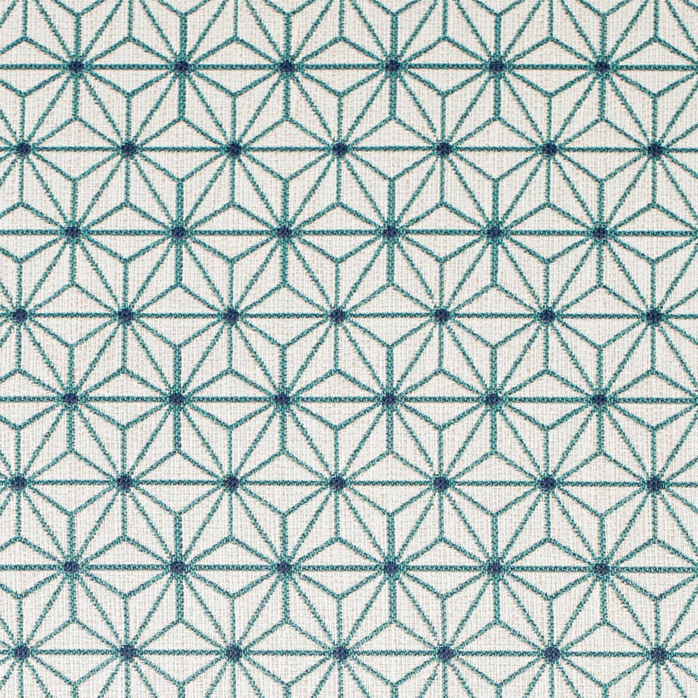 D4314 Lagoon by Charlotte Fabric Vibrant Wovens II 100% Solution Dyed Polyester, Waterproof Backing Asia Exceeds 100,000 Wyzenbeek Rubs (Heavy Duty) Horizontal 2.5" x Vertical 1.5" 54 Inches - Fabric Carolina -