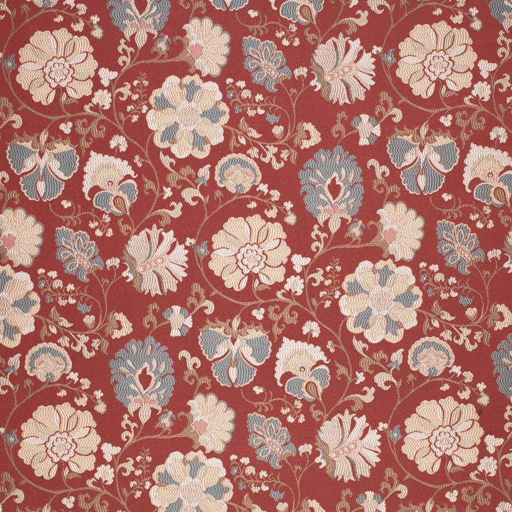 D4409 Eve Garnet by Charlotte Designer Fabric Vintage Damask 100% Polyester Asia </p><p>Repeat: Horizontal 14.5" x Vertical 14.75" 54 Inches - Swanky Fabrics -