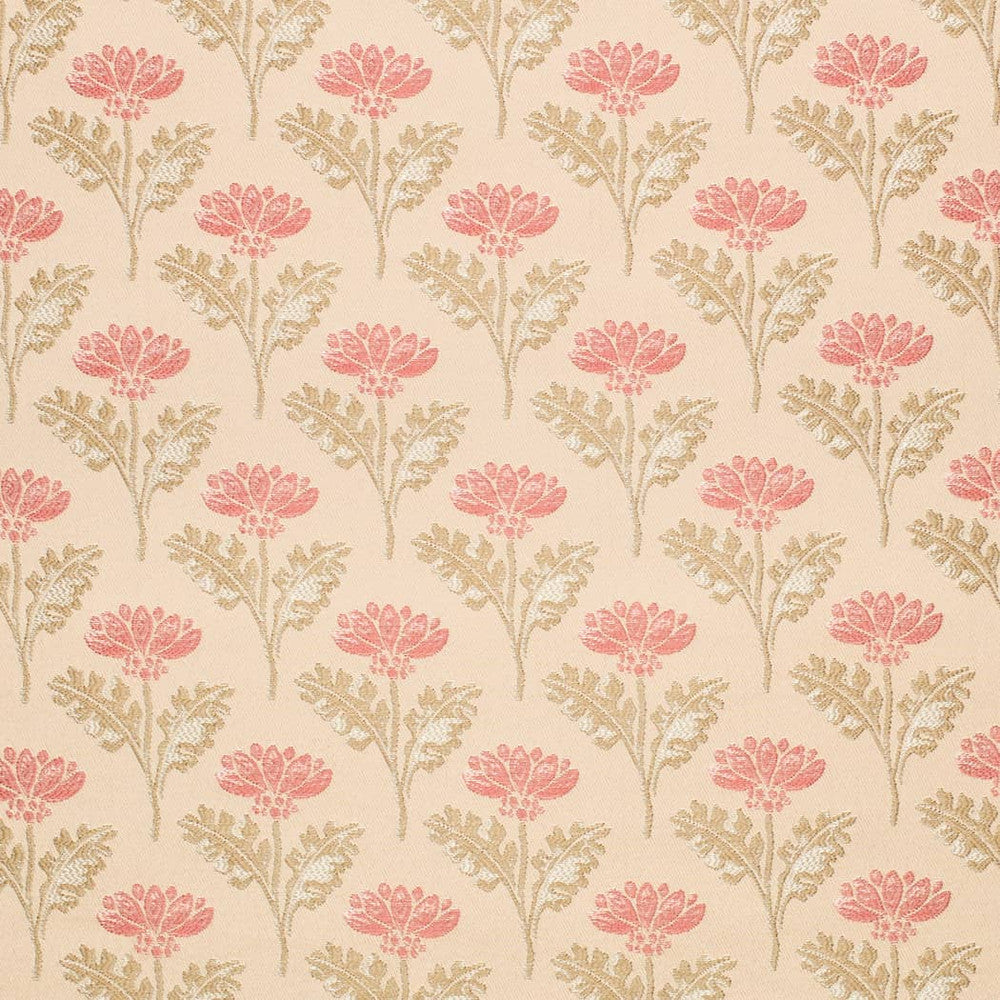 D4419 Grace Coral by Charlotte Designer Fabric Vintage Damask 100% Polyester Asia </p><p>Repeat: Horizontal 3.75" x Vertical 4" 54 Inches - Swanky Fabrics -