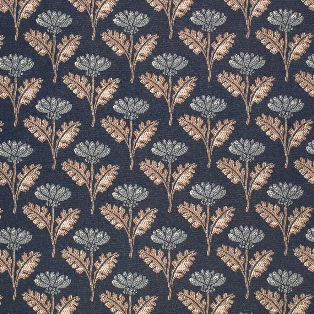 D4425 Grace Navy by Charlotte Designer Fabric Vintage Damask 100% Polyester Asia </p><p>Repeat: Horizontal 3.75" x Vertical 4" 54 Inches - Swanky Fabrics -