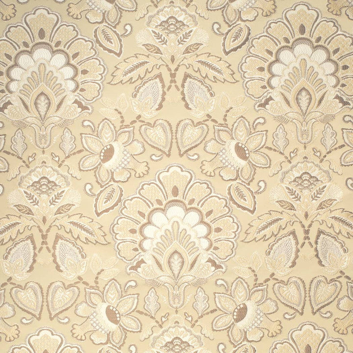 D4438 Felicity Oyster by Charlotte Designer Fabric Vintage Damask 100% Polyester Asia </p><p>Repeat: Horizontal 14.75" x Vertical 18.25" 54 Inches - Swanky Fabrics -