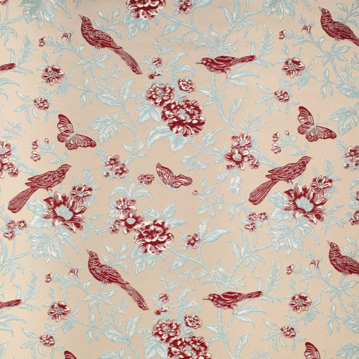 D4447 Eden Cardinal by Charlotte Designer Fabric Vintage Damask 100% Polyester Asia </p><p>Repeat: Horizontal 14.75" x Vertical 14.25" 54 Inches - Swanky Fabrics -