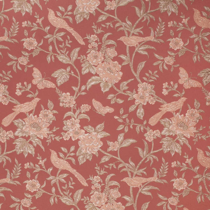D4449 Eden Coral by Charlotte Designer Fabric Vintage Damask 100% Polyester Asia </p><p>Repeat: Horizontal 14.75" x Vertical 14.25" 54 Inches - Swanky Fabrics -