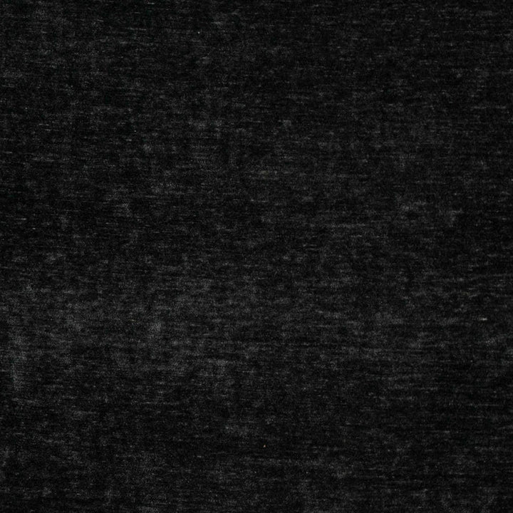 D4727 Onyx by Charlotte Designer Fabric Luxe Velvet II 100% Polyester Asia Exceeds 120,000 Wyzenbeek Rubs (Heavy Duty) No Repeat 54 Inches - Swanky Fabrics -