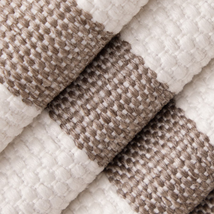 Value Stripes Taupe D5094 by Charlotte Fabrics Fabric Charlotte Fabrics Fabric Value Stripes 100% Polypropylene USA Horizontal 1.75" 54"  - Fabric Carolina - 