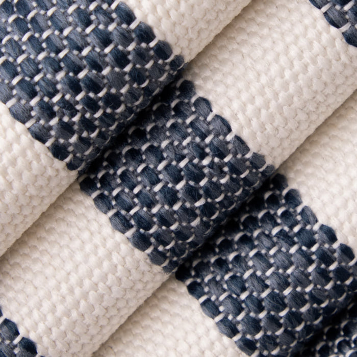Value Stripes Cadet D5101 by Charlotte Fabrics Fabric Charlotte Fabrics Fabric Value Stripes 100% Polypropylene USA Horizontal 1.75" 54"  - Fabric Carolina - 