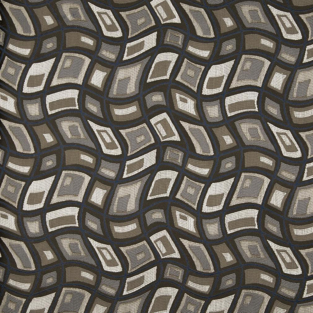 D864 Zion/Storm by Charlotte Designer Fabric Contemporary Wovens II 100% Woven Polyester Asia Exceeds 42,000 Wyzenbeek Rubs (Heavy Duty) Horizontal 11.5" x Vertical 7.5" 54 Inches - Swanky Fabrics -