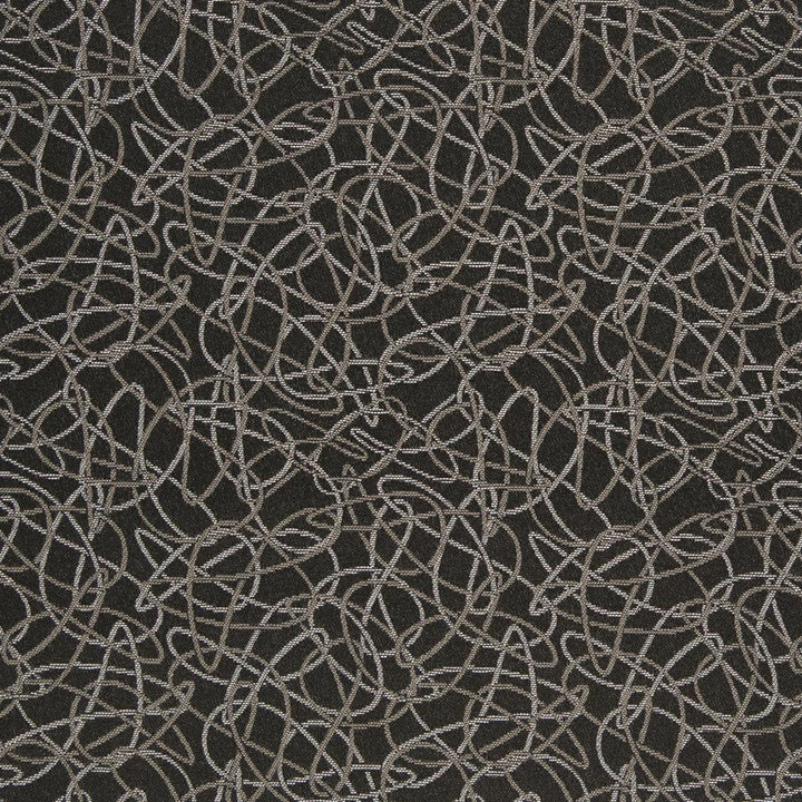 D932 Squiggles/Coal by Charlotte Designer Fabric Durables III 100% Woven Polyester Made In USA Exceeds 100,000 Wyzenbeek Rubs (Heavy Duty) </p><p>Repeat: Horizontal: 7.25" x Vertical: 7.25" 54 Inches - Swanky Fabrics -