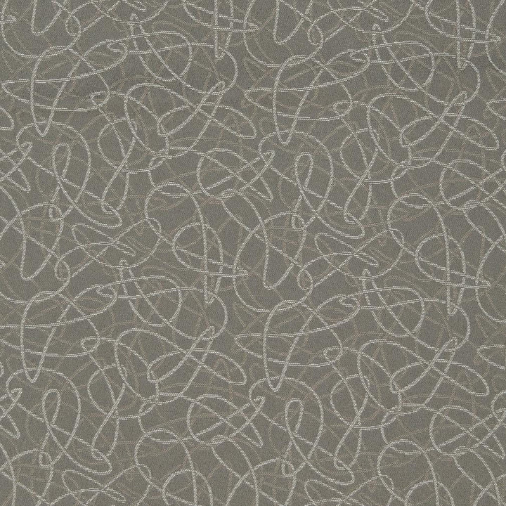 D935 Squiggles/Smoke by Charlotte Designer Fabric Durables III 100% Woven Polyester Made In USA Exceeds 100,000 Wyzenbeek Rubs (Heavy Duty) Horizontal 7.25" x Vertical 7.25" 54 Inches - Swanky Fabrics -